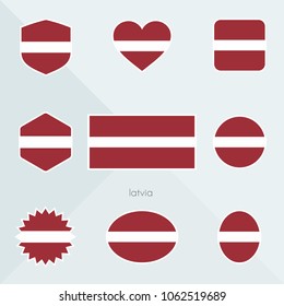 Latvia flag. National flag of Latvia. Latvia vector flag button. Latvia independence day.