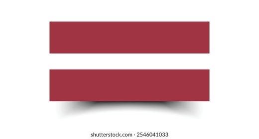 Latvia flag official colors and proportion digital vector illustration