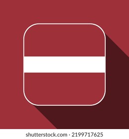 Bandera de Letonia, colores oficiales. Ilustración vectorial.