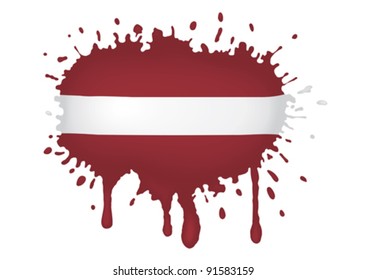 Latvia flag sketches