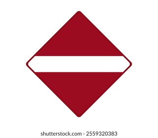  Latvia flag square shaped. vector