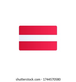 vector de marca latvia. bandera de país aislada en fondo blanco