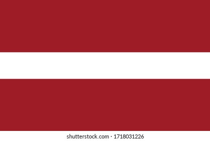 Latvia flag vector graphic. Rectangle Latvian flag illustration. Latvia country flag is a symbol of freedom, patriotism and independence.