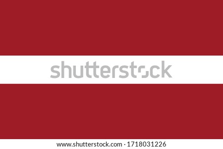 Latvia flag vector graphic. Rectangle Latvian flag illustration. Latvia country flag is a symbol of freedom, patriotism and independence.