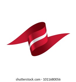 Latvia flag, vector illustration