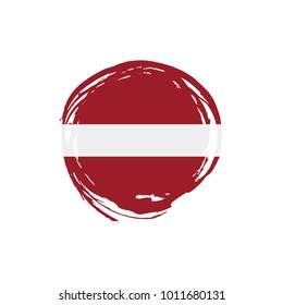 Latvia flag, vector illustration