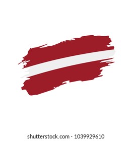 Latvia flag, vector illustration