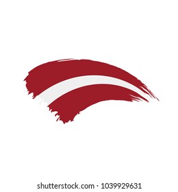 Latvia flag, vector illustration