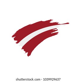 Latvia flag, vector illustration