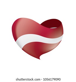 Latvia flag, vector illustration