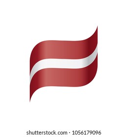 Latvia flag, vector illustration