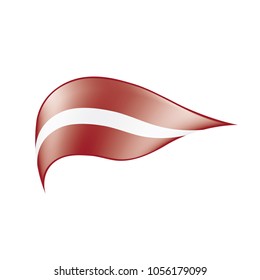 Latvia flag, vector illustration