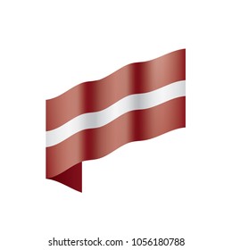 Latvia flag, vector illustration