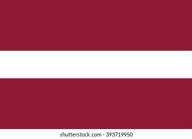 Latvia Flag . Vector Illustration