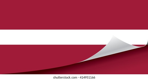 Latvia flag vector illustration.