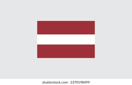 Latvia flag vector illustration Flag icon Standard color Standard size A rectangular flag Computer illustration Digital illustration.