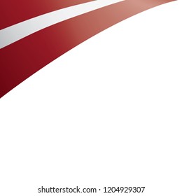 Latvia flag, vector illustration on a white background
