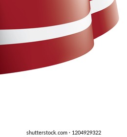 Latvia flag, vector illustration on a white background