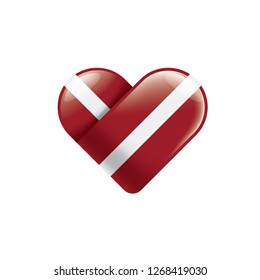 Latvia flag, vector illustration on a white background