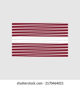 Latvia Flag Vector. National Flag