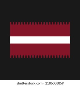 Vector de bandera de Letonia. Bandera nacional