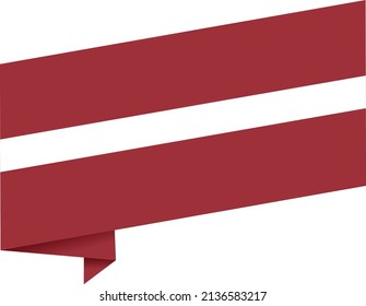 Latvia flag wave  isolated  on png or transparent background,Symbol Latvia,template for banner,card,advertising ,promote,and business matching country poster, vector illustration