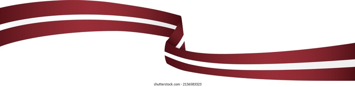 Latvia flag wave  isolated  on png or transparent background,Symbol Latvia,template for banner,card,advertising ,promote,and business matching country poster, vector illustration