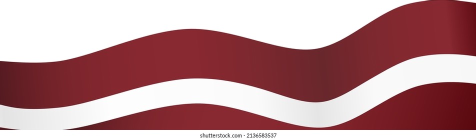 Onda de bandera de Letonia aislada en fondo png o transparente,Symbol Latvia,plantilla para banner,tarjeta,publicidad ,promoción y afiches de país de correspondencia comercial, ilustración vectorial