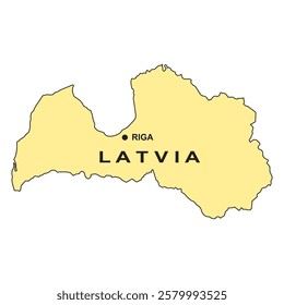 Latvia map icon vector illustration simlpe design