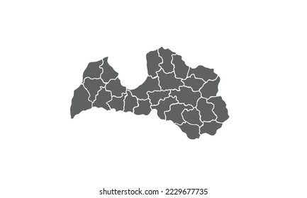 Latvia map isolated on white background.for annual infographics report website layout.