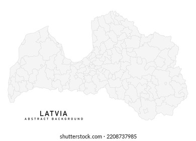 Latvia Map - World Map International vector template with High detailed including grey color and grey line isolated on white background for design - Vector illustration eps 10