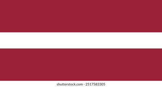 Latvia national flag badge official standard colors and correct proportions vector illustration isolated flag for independence day, National day celebrations, educational, posters, flyers, banners