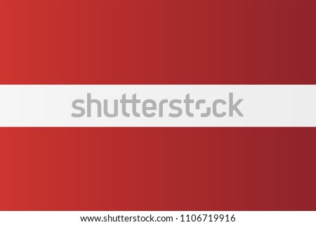 Latvia National Flag. Republic of Latvia Vector Illustration Symbol.