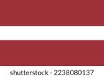 Latvia National Flag Vector Illustration