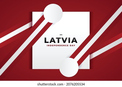 Latvia Proclamation Day Design Background For Greeting Moment