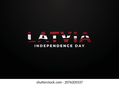 Latvia Proclamation Day Design Background For Greeting Moment