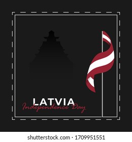 Latvia Restoration of Independence Day. Happy Latvia Day Celebration. Vector illustration
