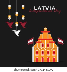 Latvia Restoration of Independence Day. Happy Latvia Day Celebration. Vector illustration