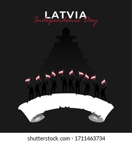 Latvia Restoration of Independence Day. Happy Latvia Day Celebration. Vector illustration