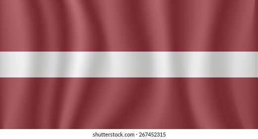 Latvia waving flag