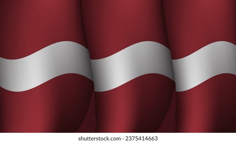 latvia waving flag background design on sunset view vector illustration suitable for poster, social media design event on latvia