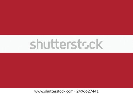 Latvian flag flat design. Latvia flag. Vector Illustration.