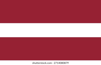 Icono de la bandera letona en alta calidad utilizado en el país de Letonia