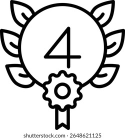 Laude Vector Line Icon Design