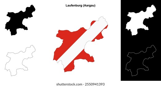 Laufenburg leere Gliederungskarte
