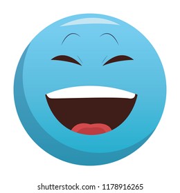 Laugh chat emoticon