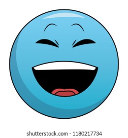 Laugh chat emoticon