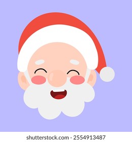 laugh cute cartoon santa claus
