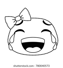 laugh emoji face with bowntie