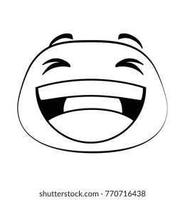 laugh emoji face icon